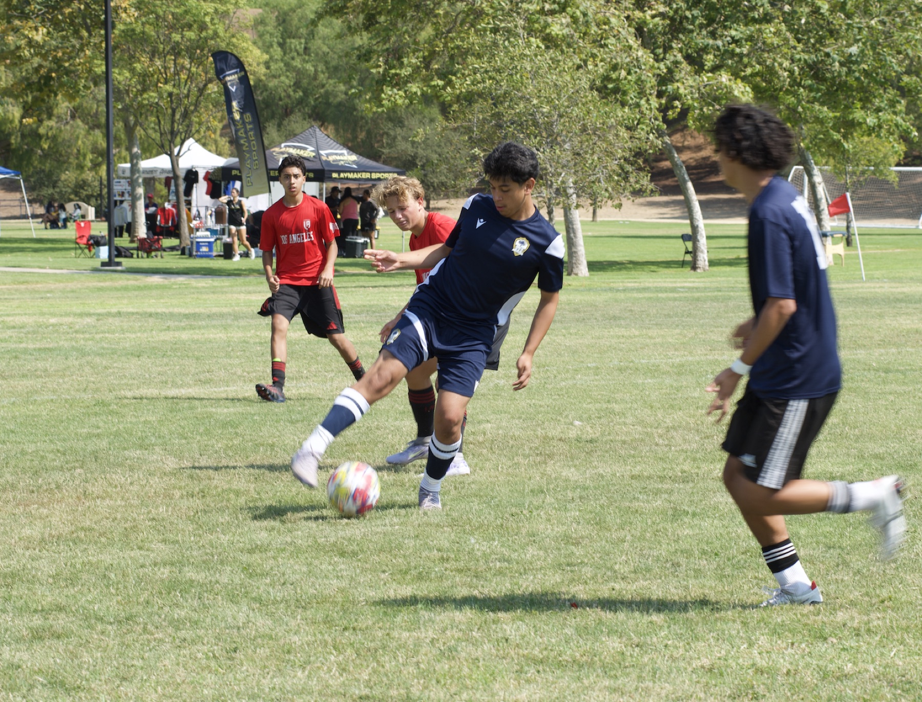 Playmaker Sports tournament action on the field